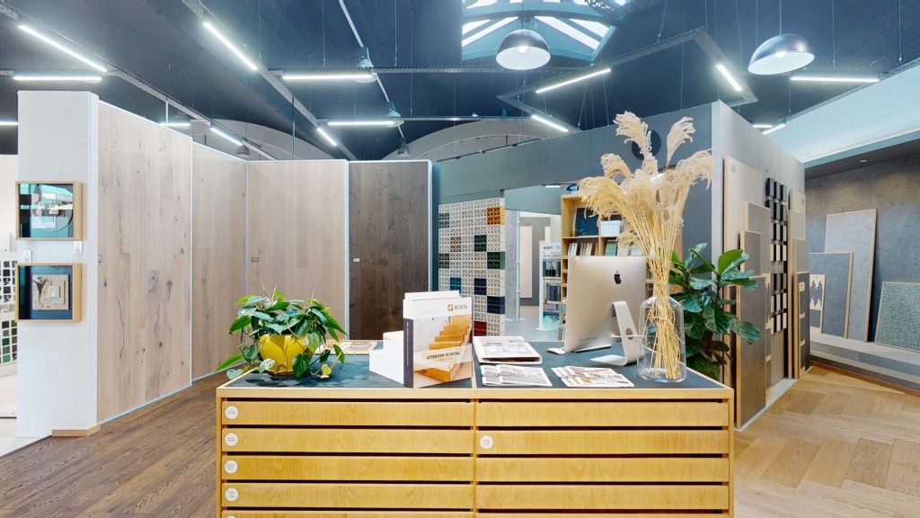 Studio Masson Boen engineered wood showroom