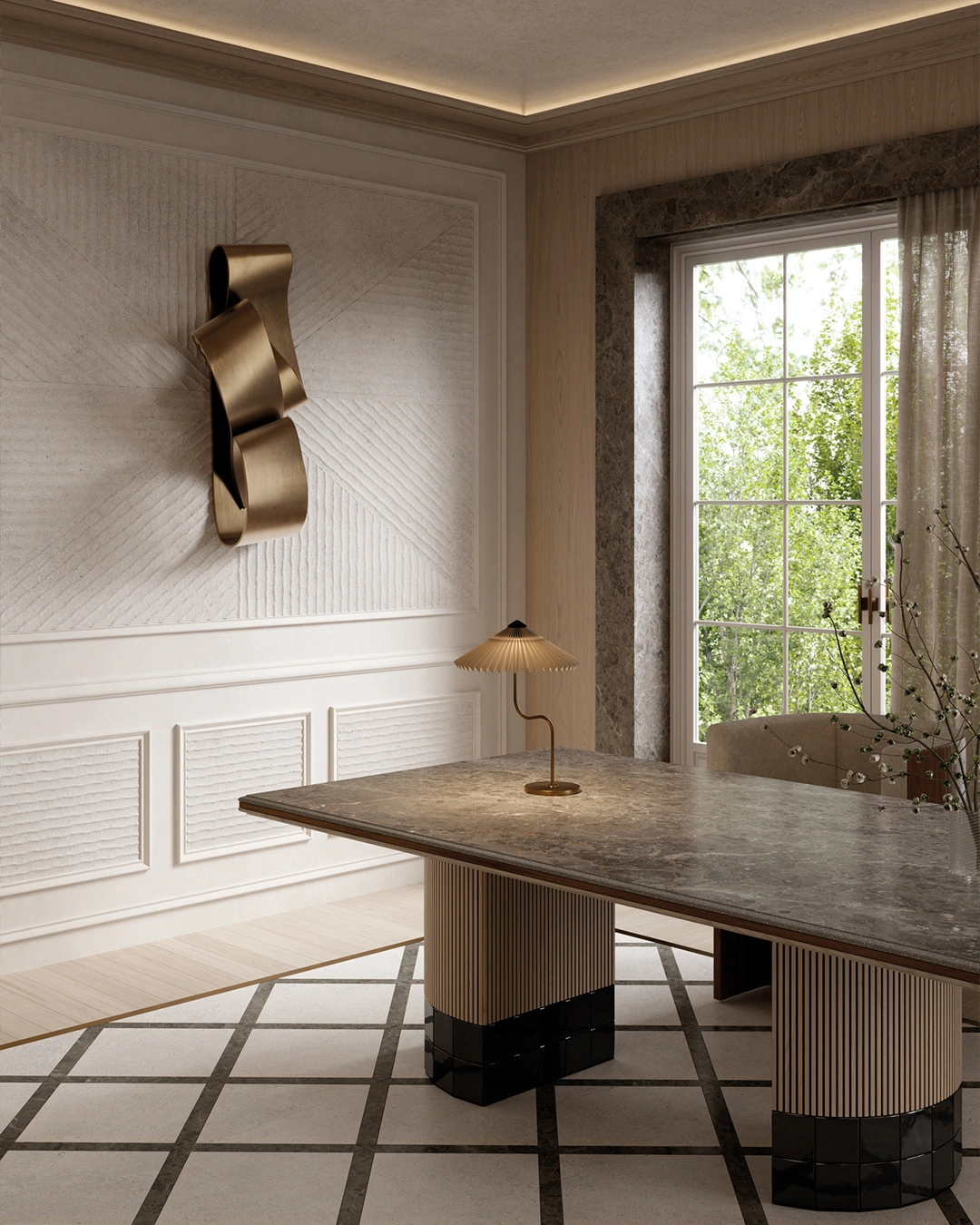 Countertops Stone Effect - Grigio Savelli Office