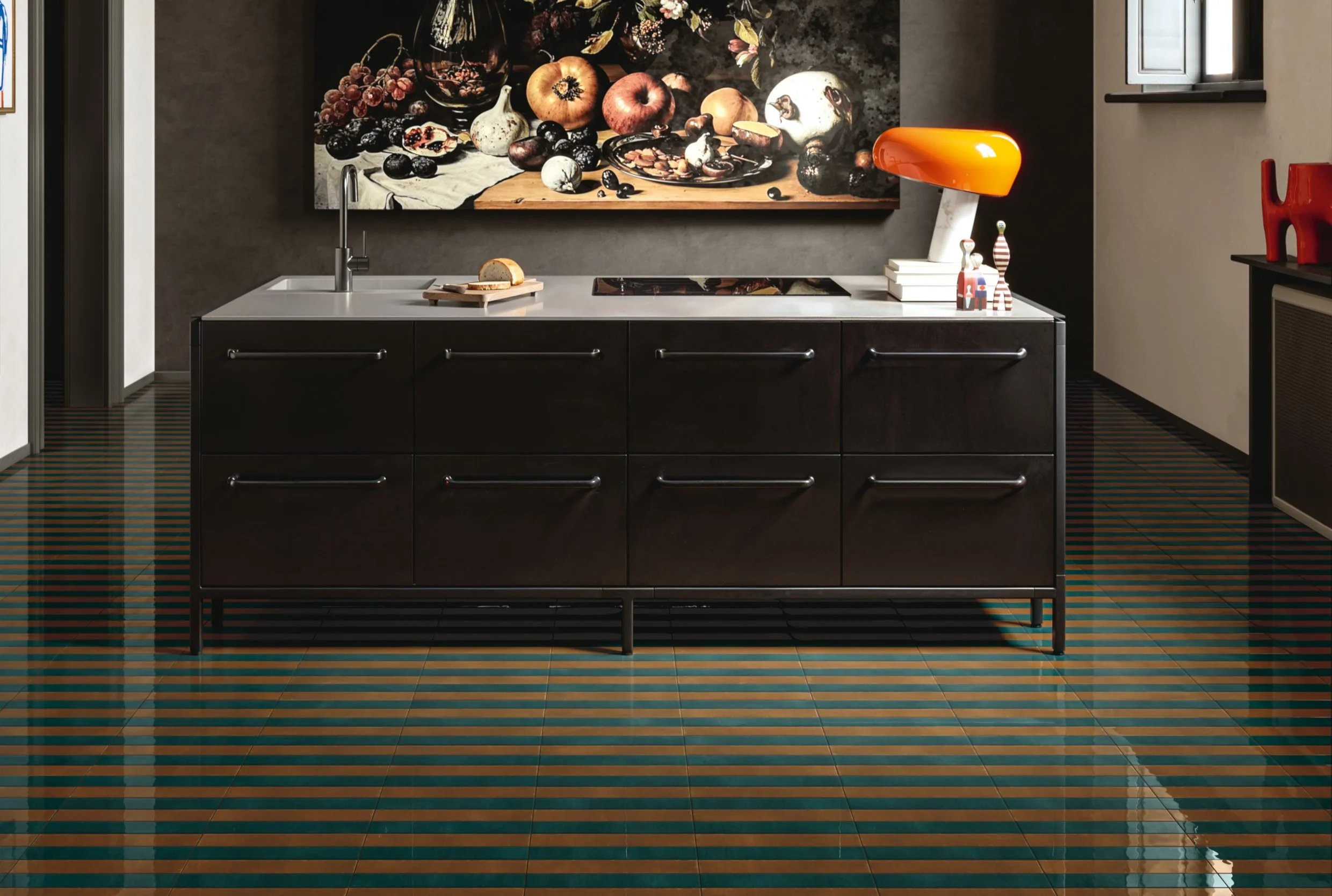 Accent Tiles - Milano 70 Peacock & Olive Plain