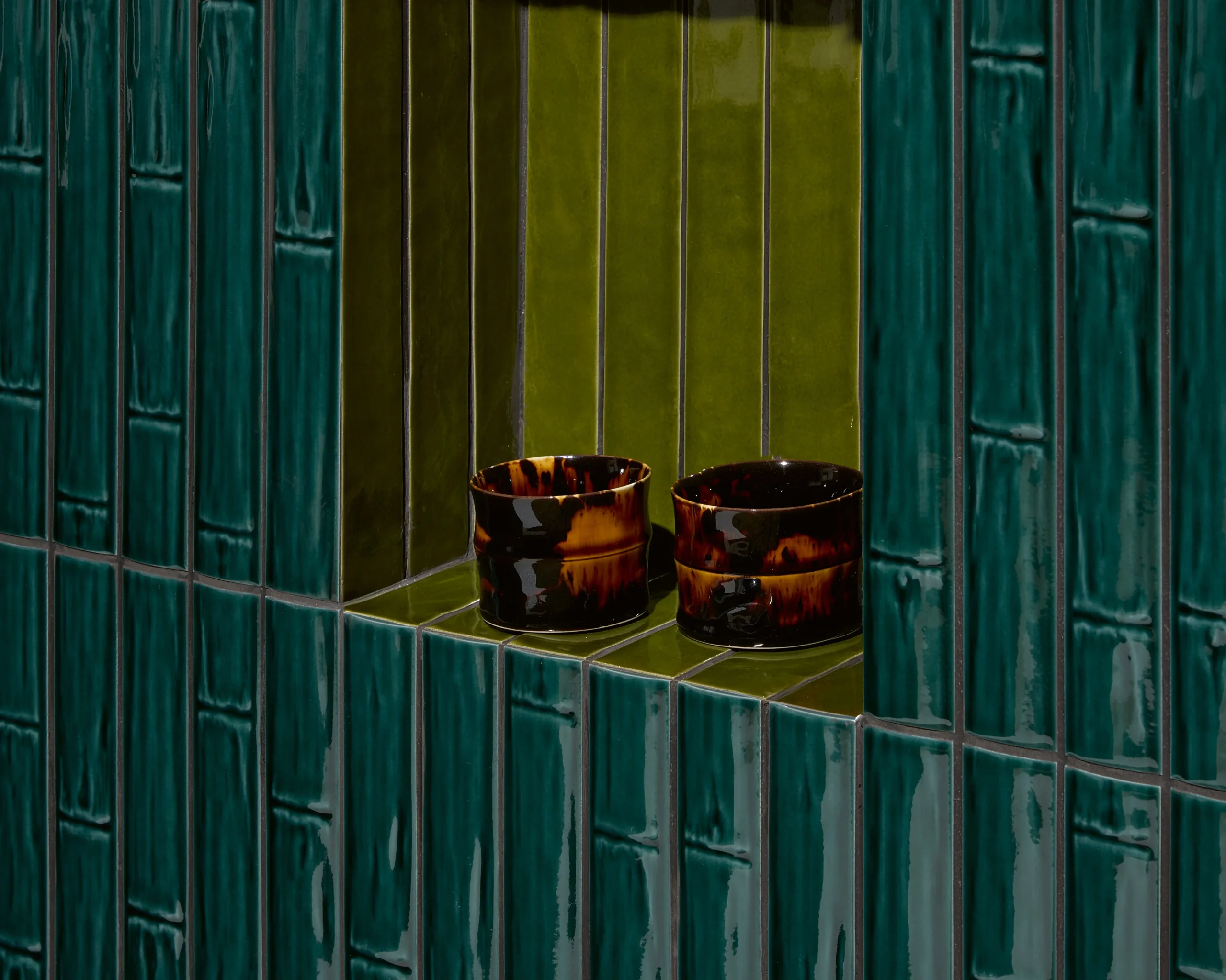 Accent Tiles - Milano 70 Peacock Bamboo & Olive Plain