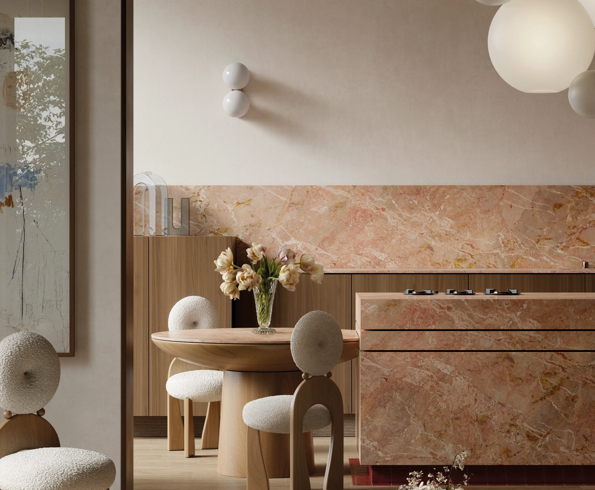 sapienstone-marble-breccia-rosa-kitchen-landscape